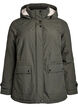 Lightweight padded parka with a teddy-lined hood, Green, Packshot image number 0