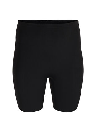 Light shapewear shorts with a high waist, Black, Packshot image number 0