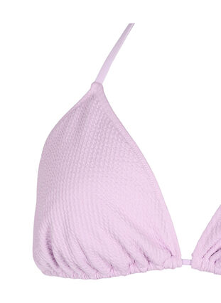 Triangle bikini bra with crepe structure, Orchid Bouquet, Packshot image number 2