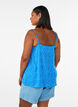Strap top in viscose, Blue, Model image number 2