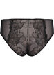 Tai briefs in mesh with lace details, Black, Packshot image number 1