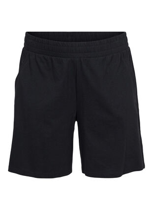 Loose shorts with pockets, Black, Packshot image number 0