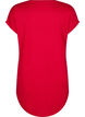 Short sleeve nightgown with text print, Red, Packshot image number 1