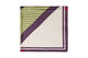 Square scarf in a satin-look with a patterned design, Purple, Packshot image number 2