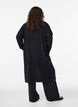 Long, open cardigan with pockets, Black, Model image number 1