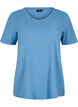 Basic plain cotton t-shirt, Blue, Packshot image number 0