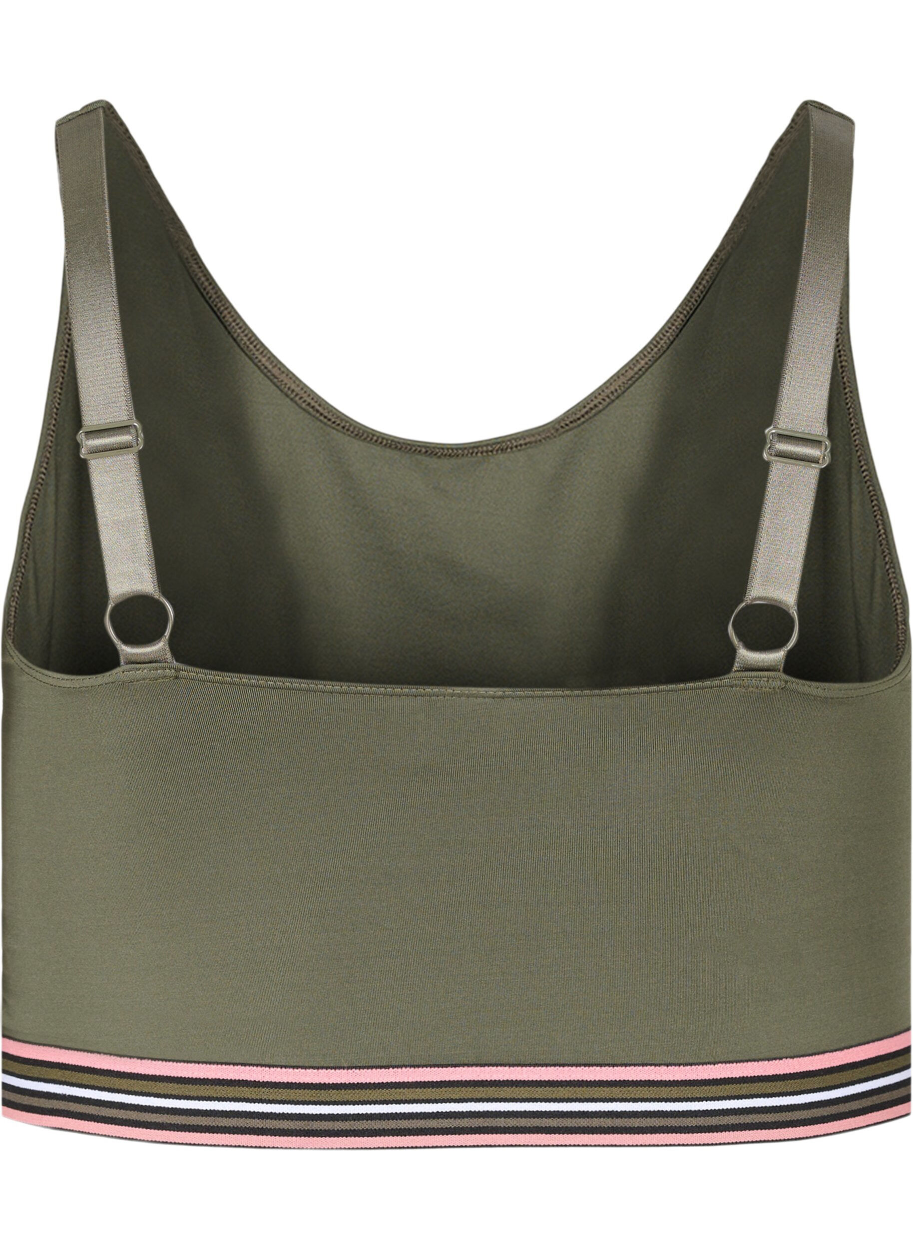 Zizzifashion Soft bra with adjustable straps, Green, Packshot image number 1