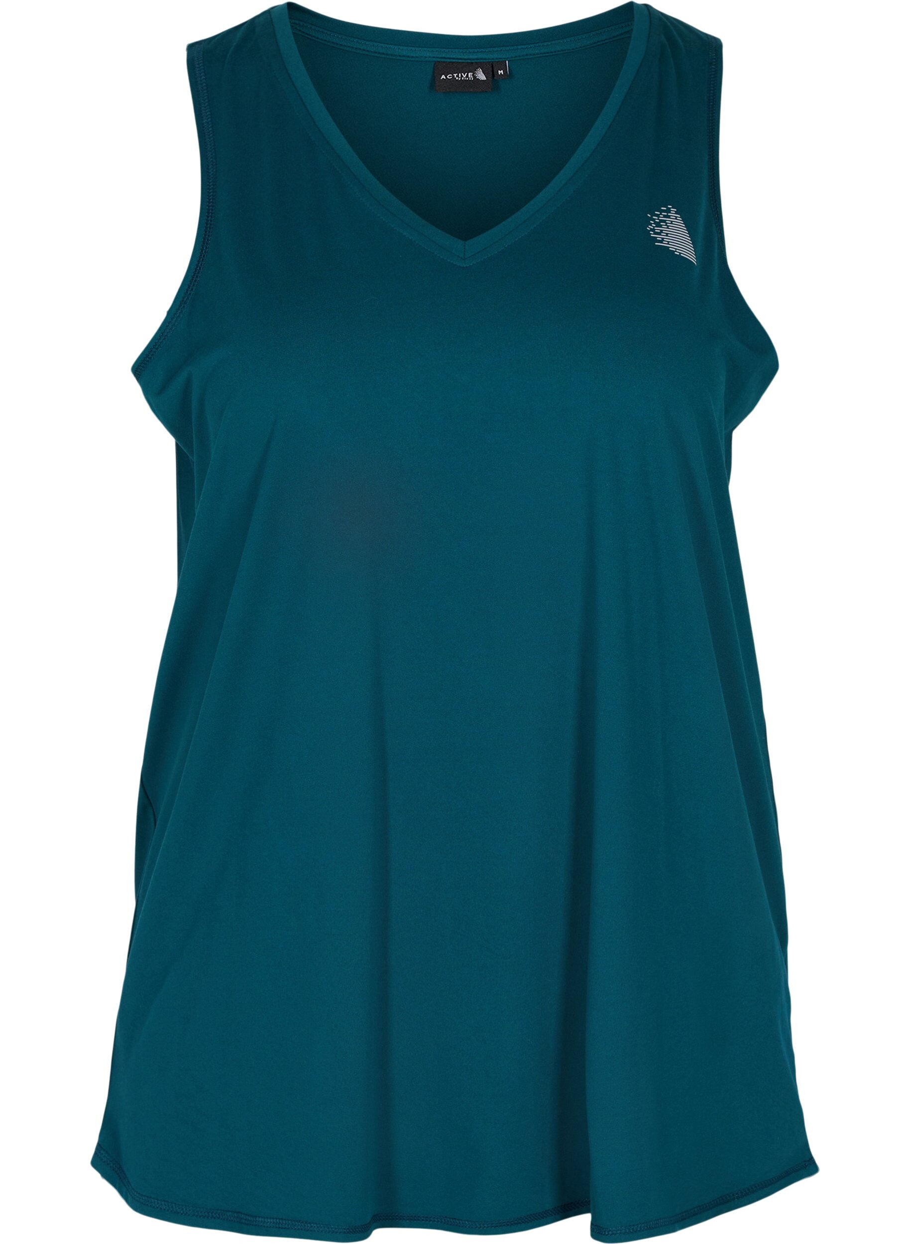 Zizzifashion Sports top with V-neck, Green, Packshot image number 0