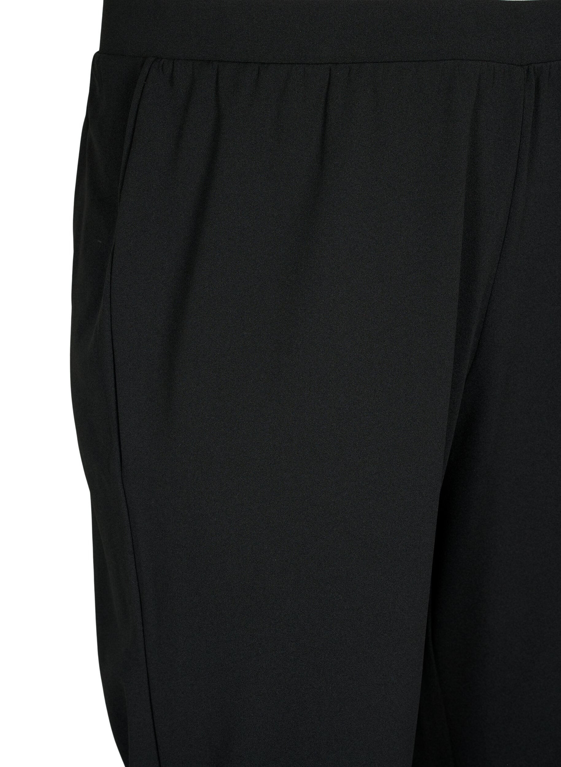 Zizzifashion Straight fit trousers, Black, Packshot image number 2