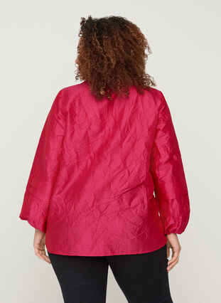 Textured jacket with v-neck, Love Potion, Model image number 1