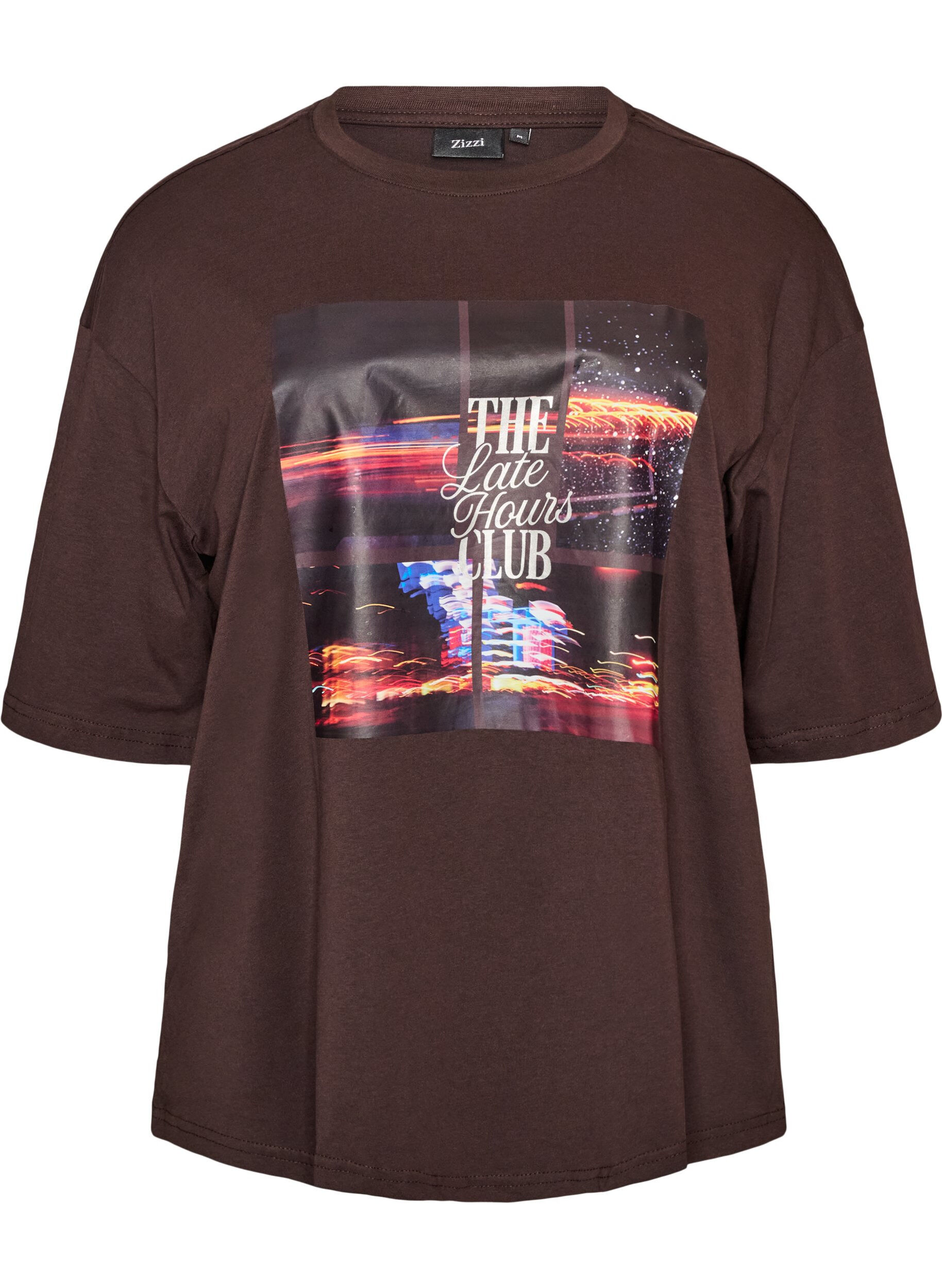 Oversized T-shirt with large photo print