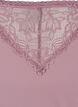 Microfiber thong with lace, Rose, Packshot image number 2