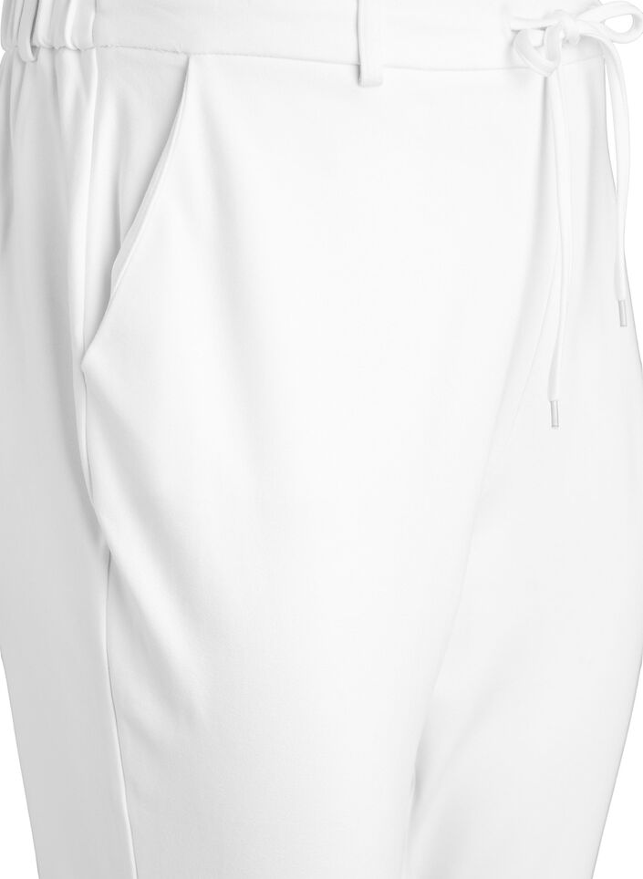 Cropped Maddison trousers, White, Packshot image number 2