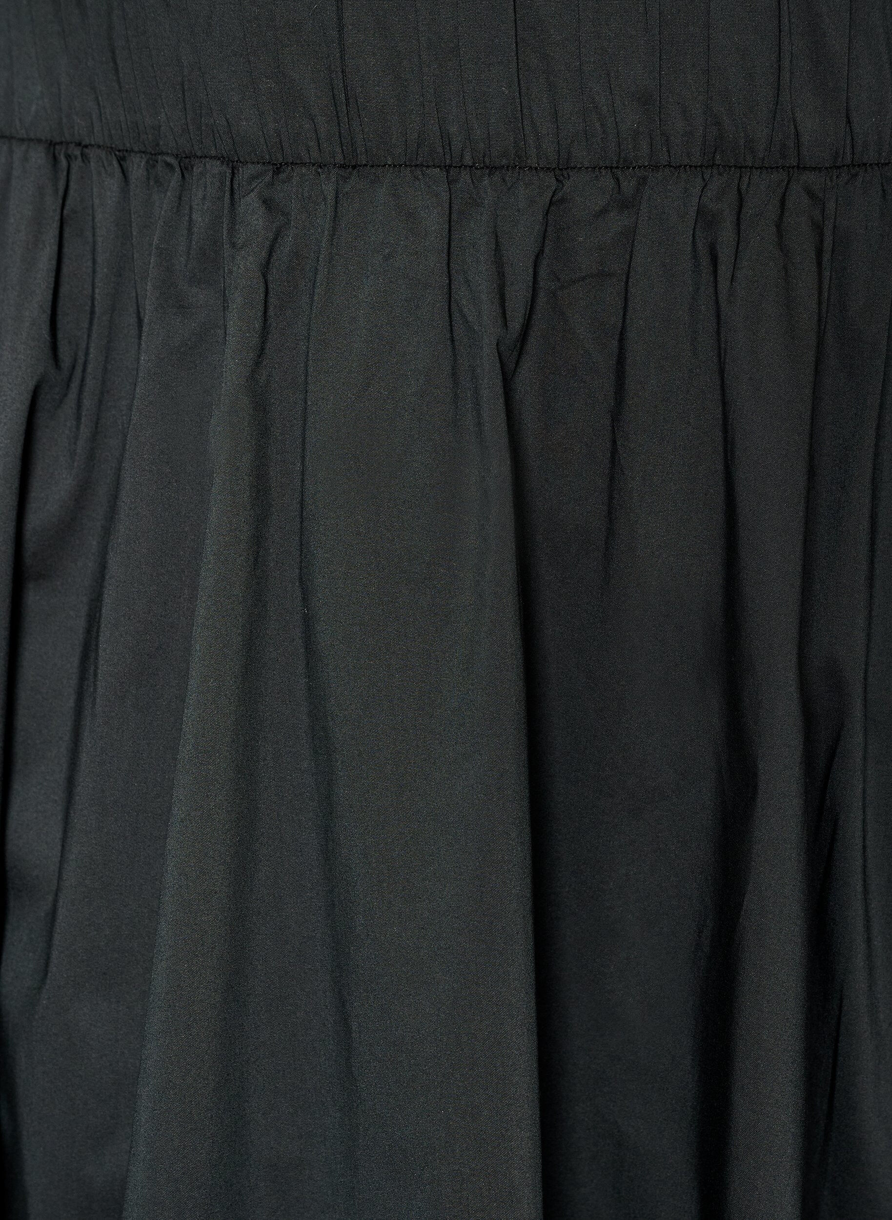 ZizzifashionWide A-line midi skirt, Black, Packshot image number 2