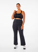 Flared training pants with a high waist, Black, Model image number 1