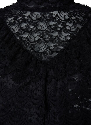 Lace dress with 2/4 sleeves, Black, Packshot image number 2