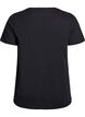 Christmas t-shirt in organic cotton, Black, Packshot image number 1