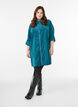 Corduroy dress with zipper and 3/4 sleeves, Green, Model image number 1