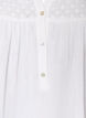 Blouse in cotton muslin with broderie anglaise, White, Packshot image number 2