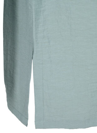 Long shirt with 3/4 sleeves, Thyme, Packshot image number 3