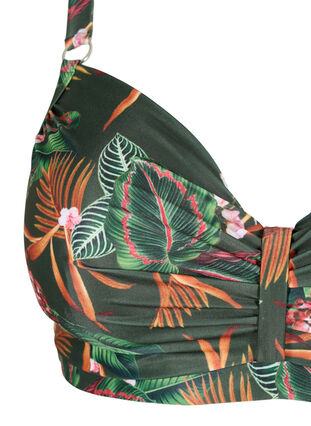 Underwired bikini bra with print, Boheme Palm AOP, Packshot image number 2