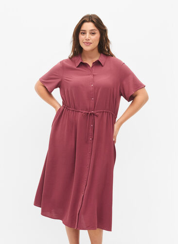 Shirt dress with short sleeves, Renaissance Rose, Model image number 2
