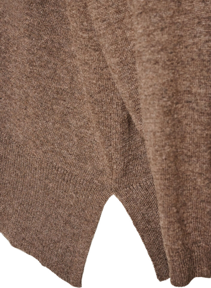Turtleneck jumper with a loose fit, Brown, Packshot image number 3
