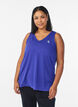Workout top with v-neck, Purple, Model image number 0