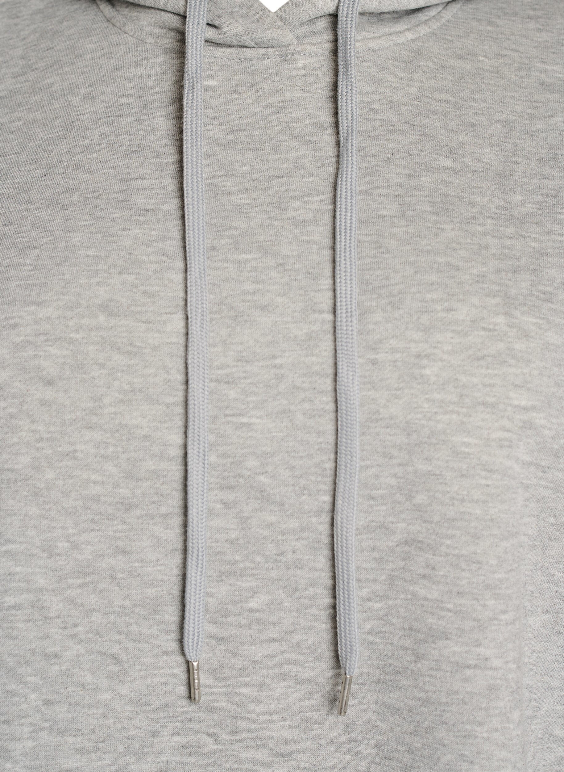 ZizzifashionHooded sweat vest with shoulder padding, Grey, Packshot image number 2
