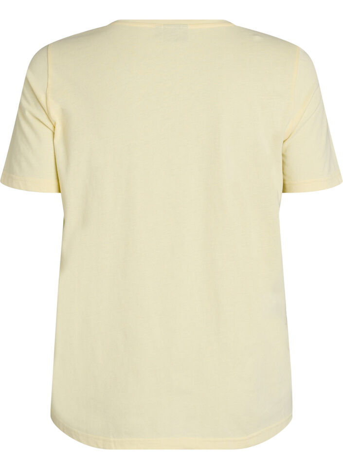 T-shirt with motif, Yellow, Packshot image number 1