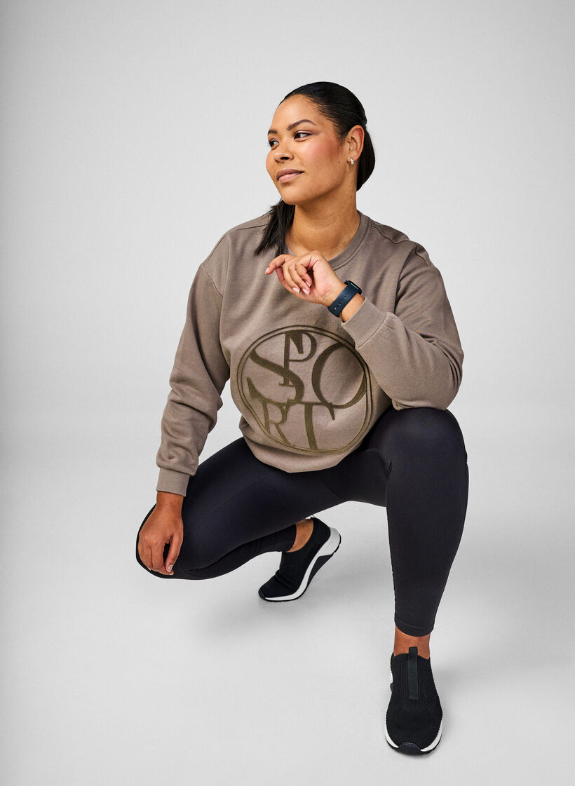 CORE, Squat-proof training tights with pocket, Black, Image image number 0