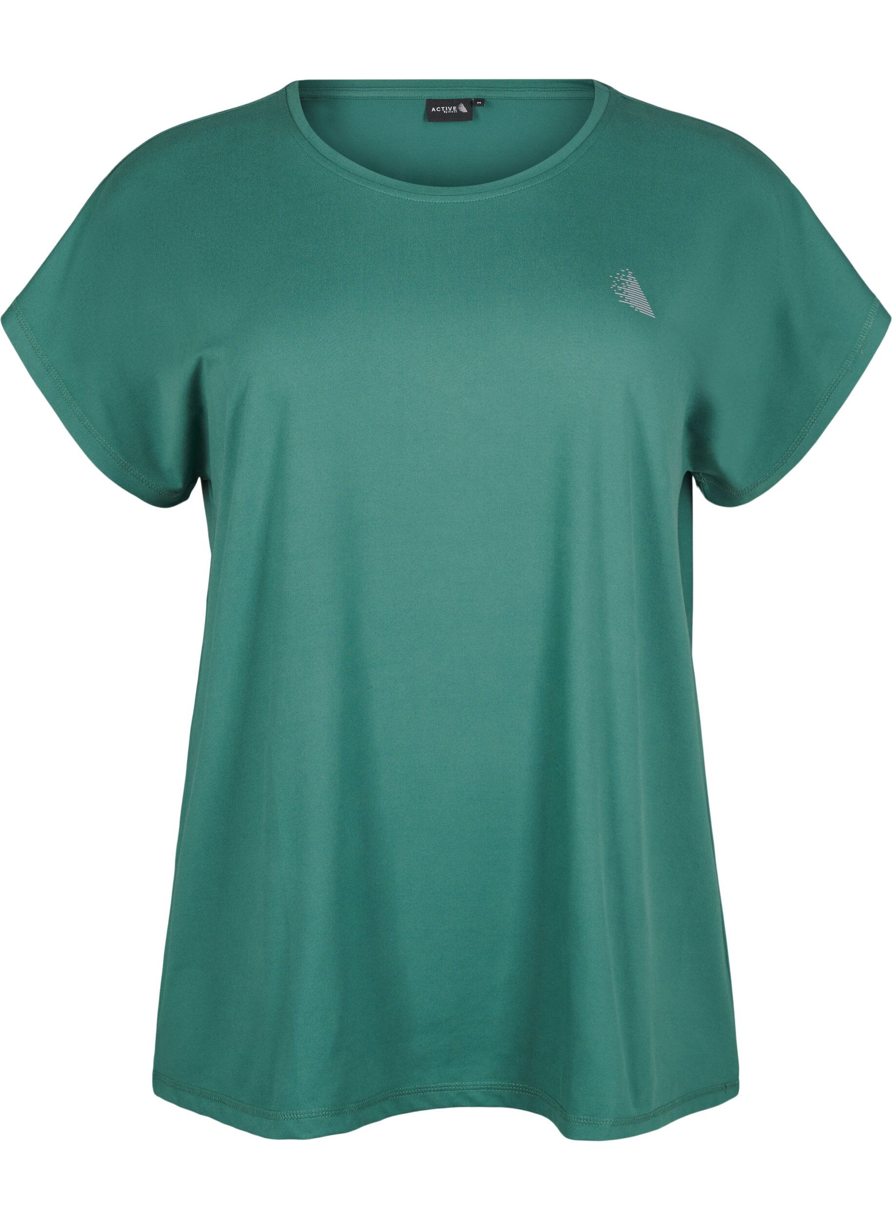 Zizzifashion Solid-coloured workout T-shirt, Green, Packshot image number 0