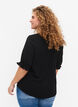 Blouse with v-neck , Black, Model image number 1