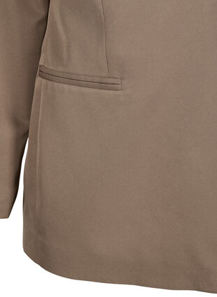 FLASH - Simple blazer with button, Walnut, Packshot image number 3