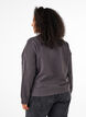 Sweatshirt with eyelets, Dark Grey, Model image number 2