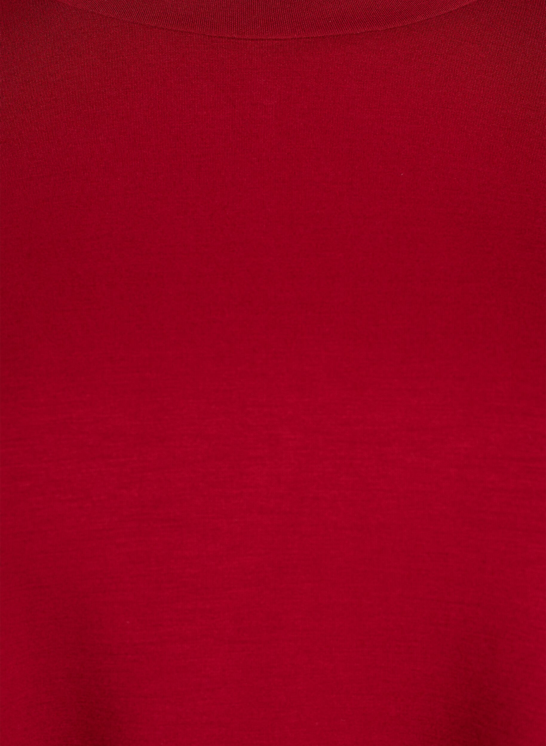 Zizzifashion Jersey blouse with round neck, Red, Packshot image number 2