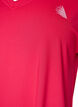 Loose training t-shirt with v-neck, Pink, Packshot image number 2