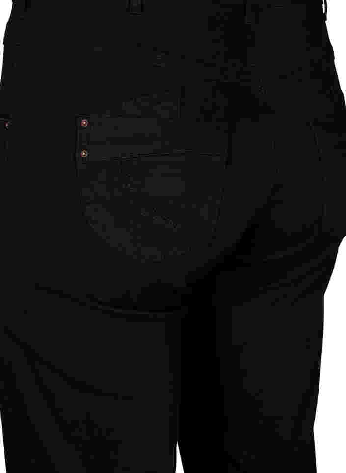 Regular fit Gemma jeans with a high waist, Black, Packshot image number 3