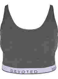 Marled bra with adjustable straps, Medium Grey Melange, Packshot