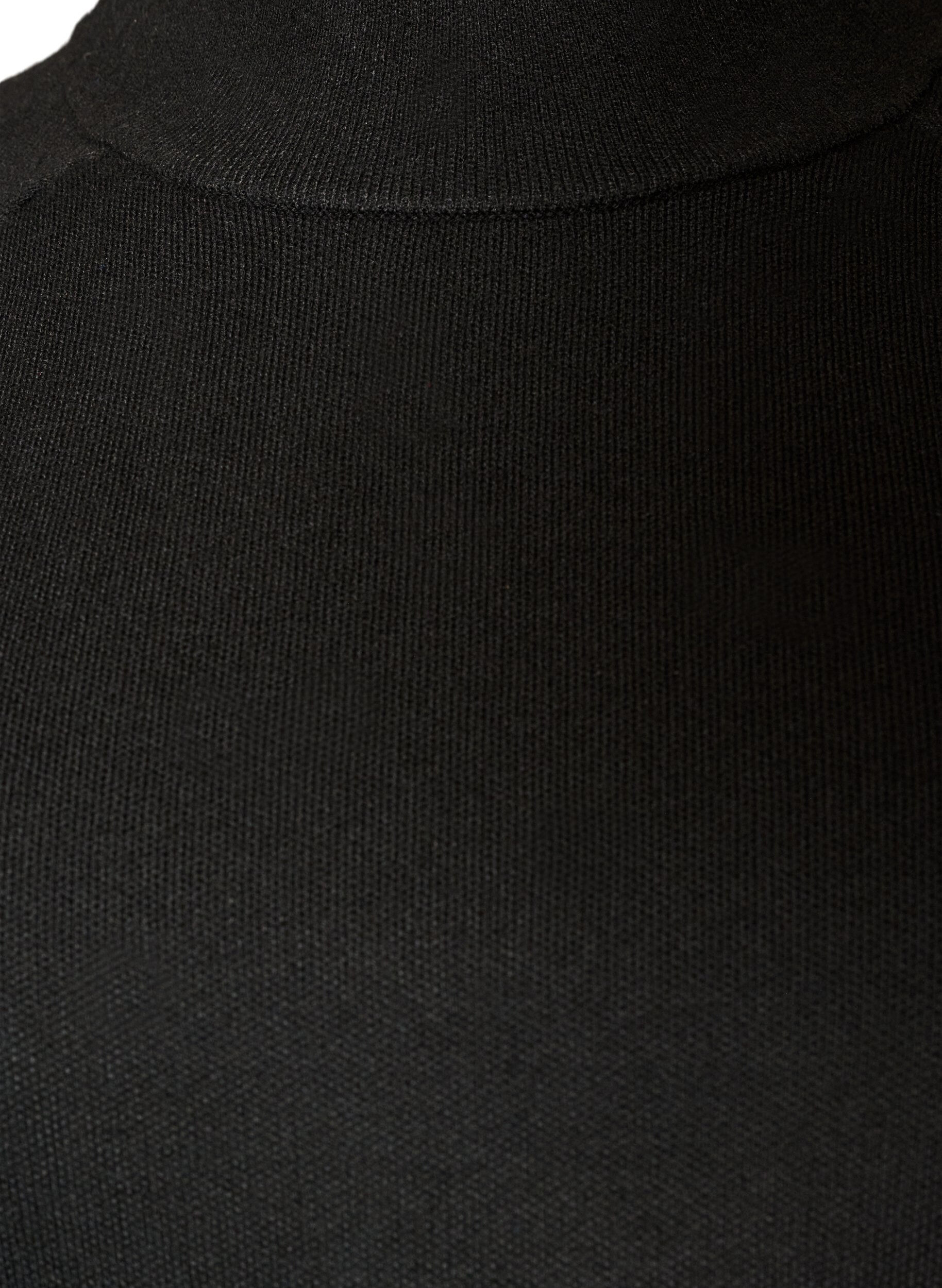 ZizzifashionKnitted blouse in a viscose blend with a turtleneck, Black, Packshot image number 2