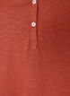 T-shirt with button detail, Brown, Packshot image number 2