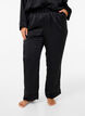 Satin pyjamas pants with elasticated waistband, Black, Model image number 2