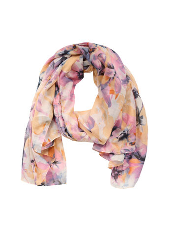 Scarf with floral pattern