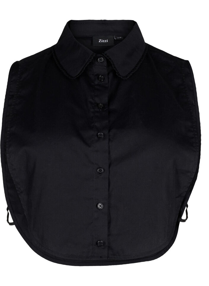 Collar with lace ribbon, Black, Packshot image number 0