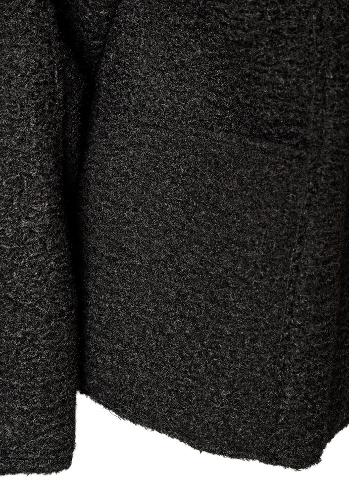 Loose cardigan with pockets, Black, Packshot image number 3