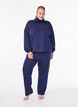 Loose trousers in modal mix, Blue, Model image number 0