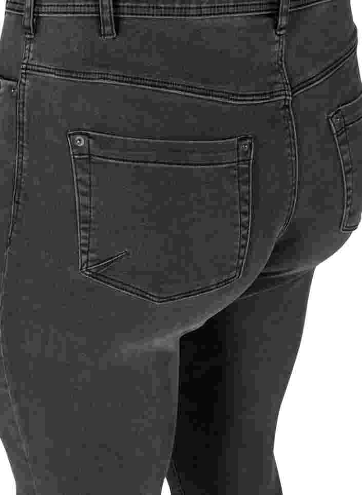 Cropped Amy jeans with a zip, Grey Denim, Packshot image number 3