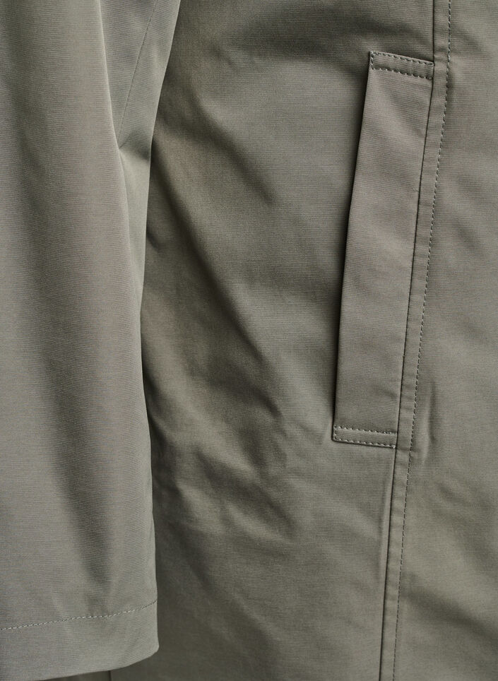 Jacket with pockets and high collar, Green, Packshot image number 3