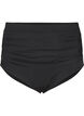 Bikini briefs with draping and high waist, Black, Packshot image number 0