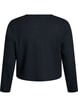Jersey cardigan with texture and tie front, Black, Packshot image number 1